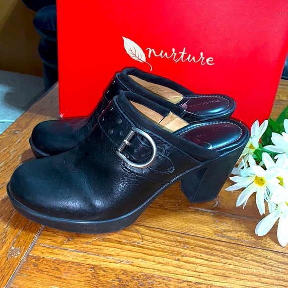 Nurture by Lamaze Shoes - 🍃🔥FINAL🔥$17 NURTURE Clog/Mules HEELS🖤Leather